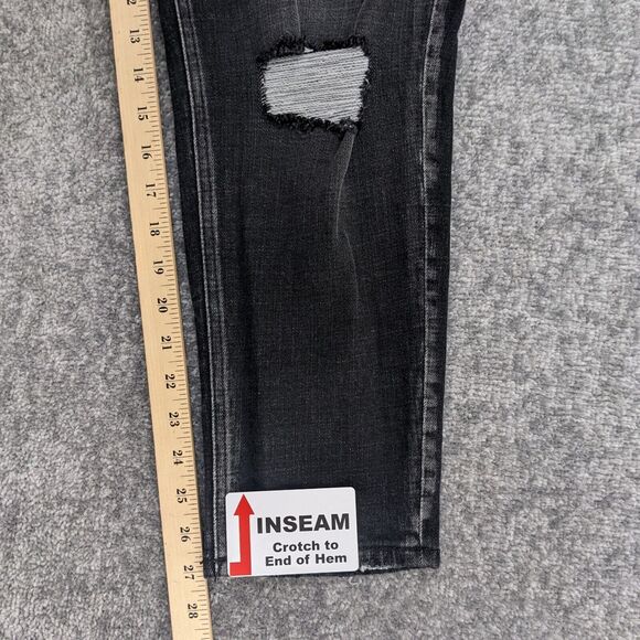 KanCan Skinny Leg Jeans Women‎ Size 13/30 Distressed Black Style# KC7133BK - Picture 14 of 14